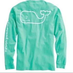 Vineyard Vines Mint Green Pocket Tee